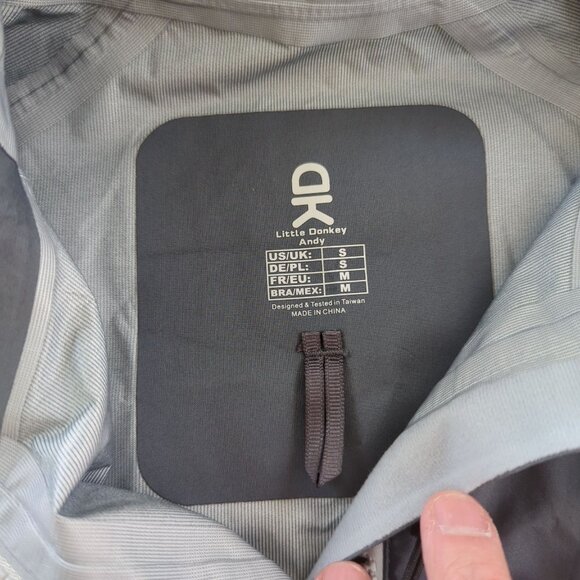 Little Donkey Andy long sleeve zipper front hooded high low lightweight Jacket S - Picture 14 of 16